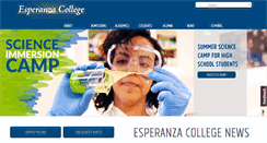 Desktop Screenshot of esperanza.eastern.edu