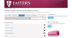 Desktop Screenshot of libguides.eastern.edu
